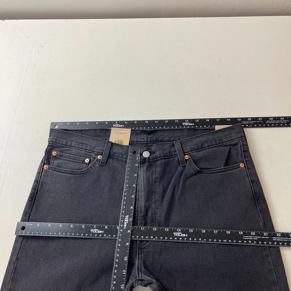 Levis 511 Jeans Mens 38x32 Black Slim Fit Dark Wash Denim Grunge Emo Goth Skater